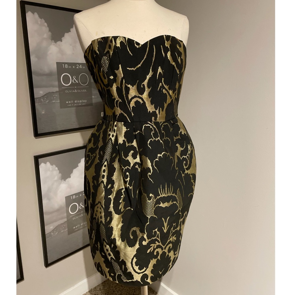 H&M Black and Gold Cocktail Dress, NWOT!
